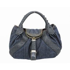 FENDI Denim Spy Bag Handbag